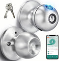 Fingerprint Door Lock, Self-Learning Biometric Smart Door Knob | 4 Modes by Embenly