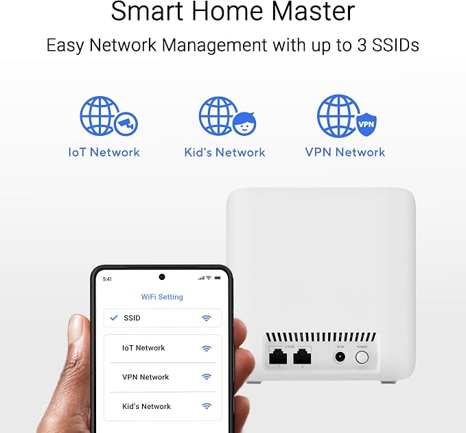 ASUS ZenWiFi BD4 Dual-Band WiFi 7 Mesh, 3600 Mbps, 4900 sq.ft., Dual 2.5G Ports - Image 9