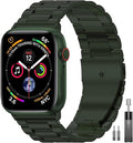 EPULY Stainless Steel Apple Watch Band, 42mm-49mm Compatible, Adjustable Length by EPULY
