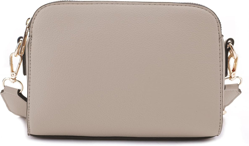 EVVE Crossbody Bags for Women Trendy Triple Zip Small Crossbody Camera Bag Purse - Image 3