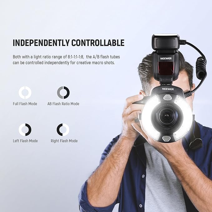 NEEWER RF1-N Marco Ring Flash Light Compatible - Image 4