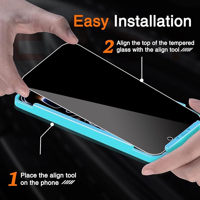 Milomdoi 3 Pack Privacy Screen Protector - Image 3