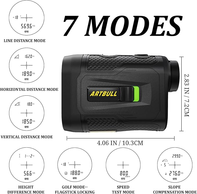 7 in 1 Golf Laser Rangefinder 6X Magnification - Image 7