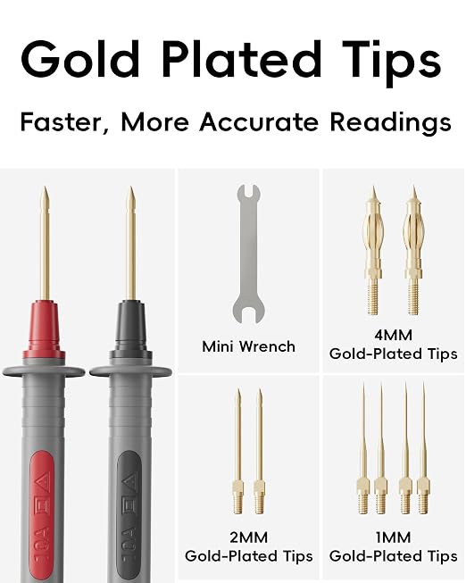 25-Piece Silicone Multimeter Test Lead & Back Probe Kit - Image 4
