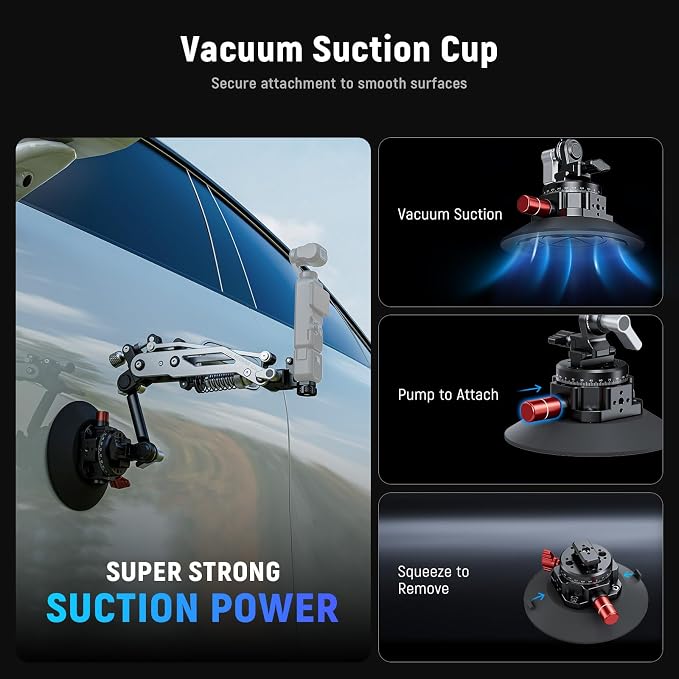 NEEWER Vacuum Suction Cup Car Mount - Image 4