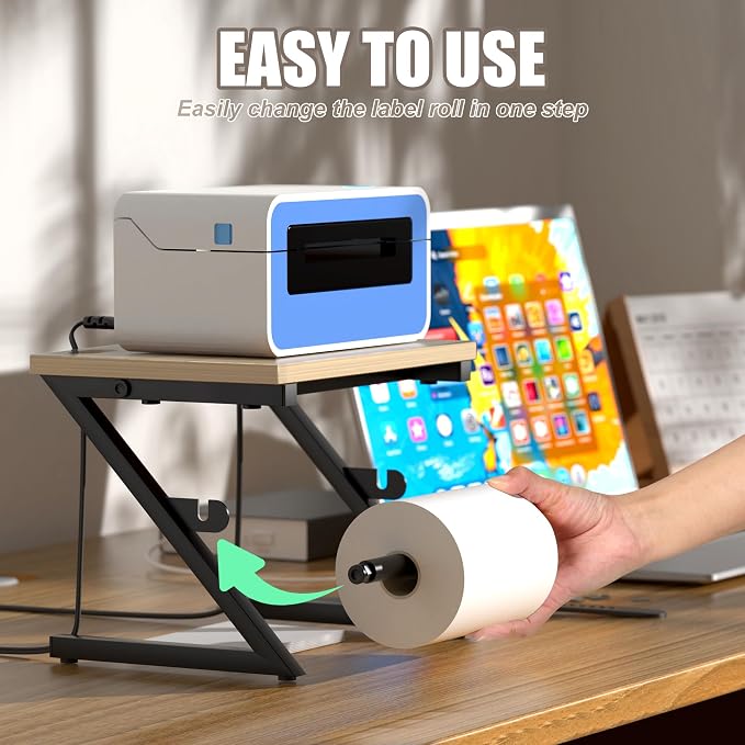 Label Holder for Rolls and Fan-fold Labels, Shipping Thermal Label Holder for - Image 4