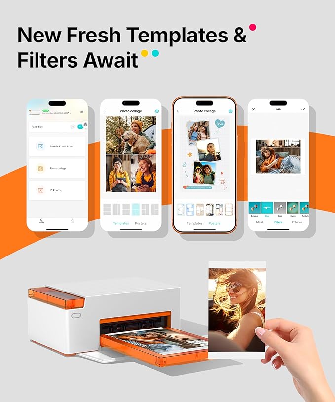 Liene Amber M110 Bluetooth Photo Printer 80 Sheets, Portable Photo Printer - Image 5