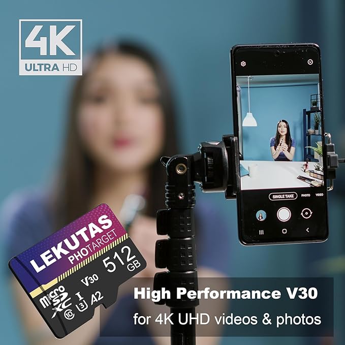 512GB Micro SD Card, microSDXC UHS-I Flash Memory Card TF Card, High Speed - Image 3