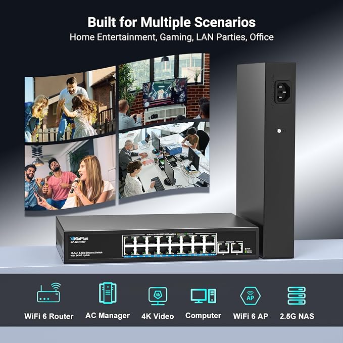 18 Ports 10Gb Unmanaged Ethernet Switch - Image 4