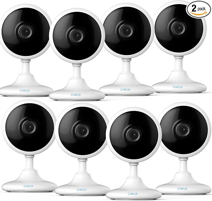 Small Security Cameras, Upgraded Indoor Camera by CHIKUK