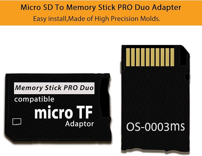 PSP Memory Stick Adapter with 64GB Micro SD Card, Micro SD/SDHC/SDXC to Memory - Image 4