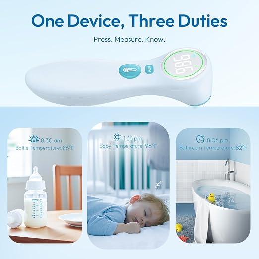 No-Touch Thermometer for Adults and Kids, 1-Second Fast Reading, Color-Coded - Image 5