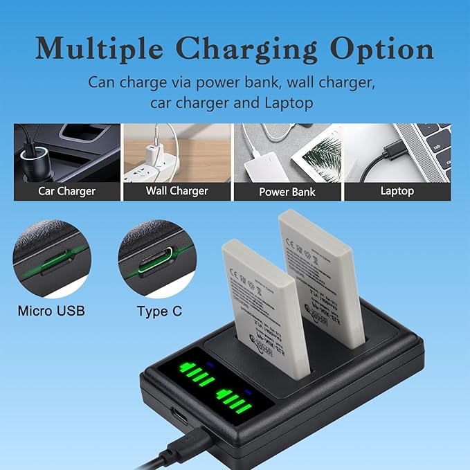 Pickle Power EN-EL5 Battery 2-Pack and LED Dual Charger - Image 6