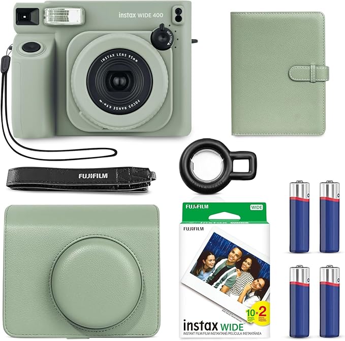 Fujifilm Instax Wide 400 Instant Camera + INSTAX Wide Film + Shutter by FUJIFILM