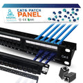 MONK CABLES | CAT6 Patch Panel | Inline | 24 Port by MONKCABLES
