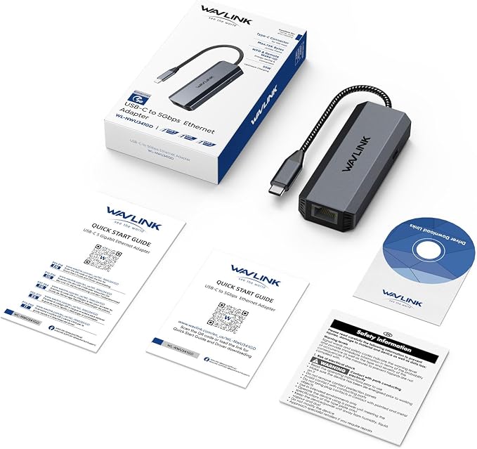 WAVLINK 5Gbps USB C Ethernet Adapter - Image 9