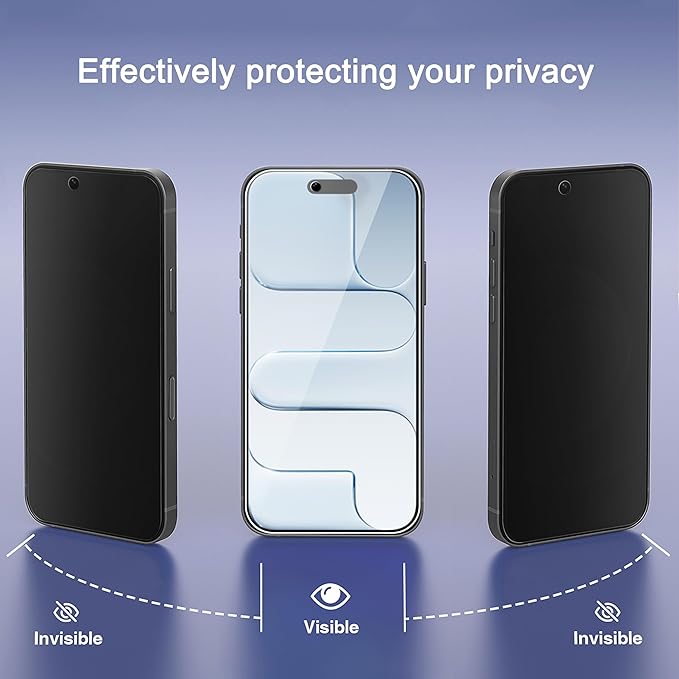 Ailun 3Pack for iPhone Air /17 Air Privacy Screen Protector+3Pack Camera Lens - Image 2