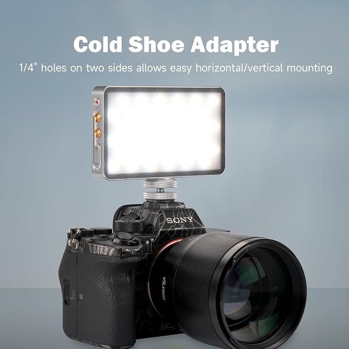 VILTROX 6000mAh On Camera LED Light, APP Control RGB Video Light, All Metal RGB - Image 7