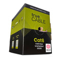 trueCABLE Cat6 Riser, 23AWG 4 Pair Solid Bare Copper, ETL Listed, Unshielded by trueCABLE