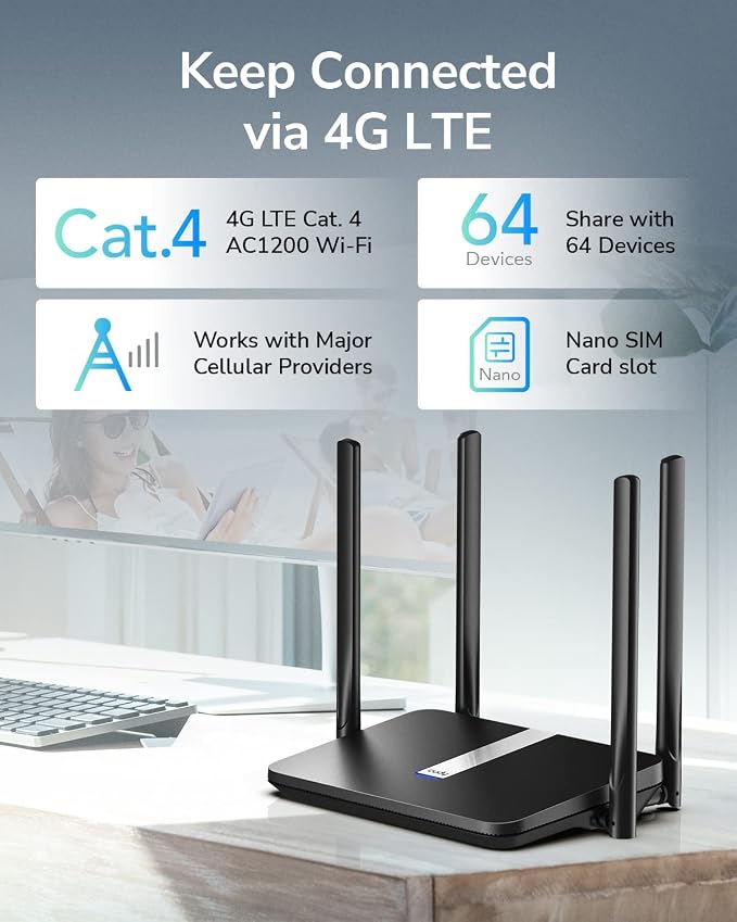 Cudy AC1200 Dual Band Unlocked 4G LTE Modem Router - Image 2