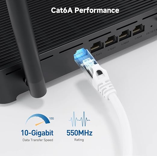 Cable Matters 10Gbps Snagless Shielded Cat 6A Ethernet Cable - 30ft - Image 3