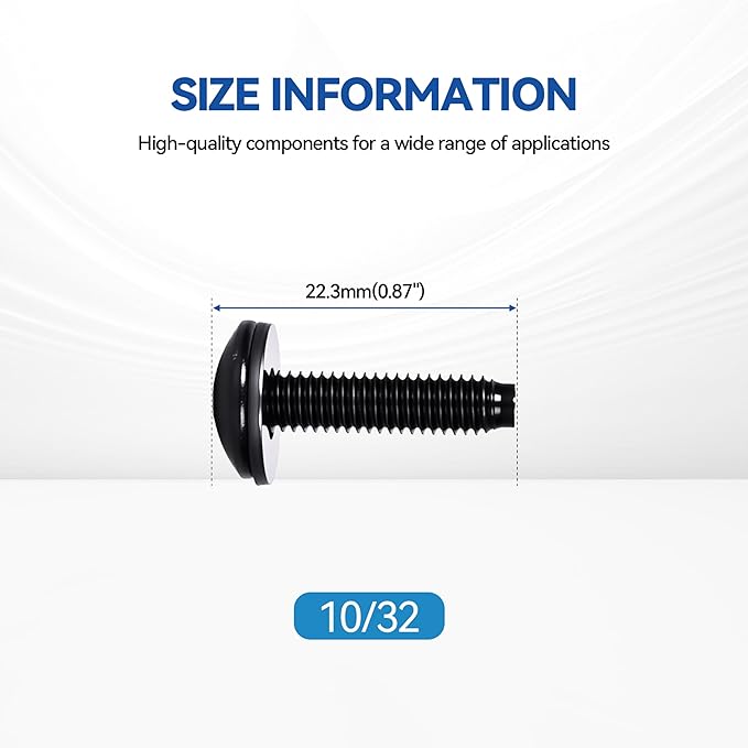 120-Pack Rack Screws 10/32 - Image 2