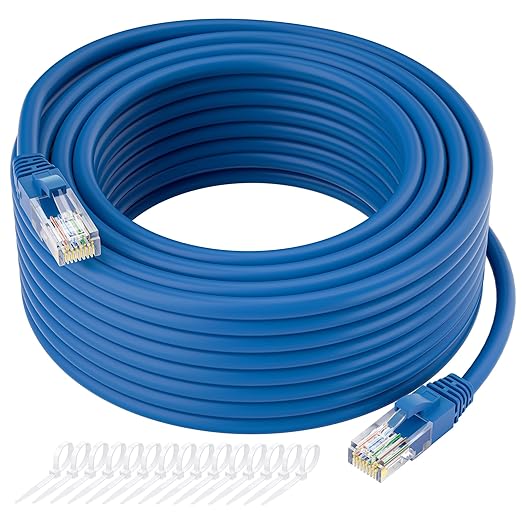 Kxable Cat5e Ethernet Cable 250 FT, Cat 5e Internet Cable, Standard RJ45 by Kxable