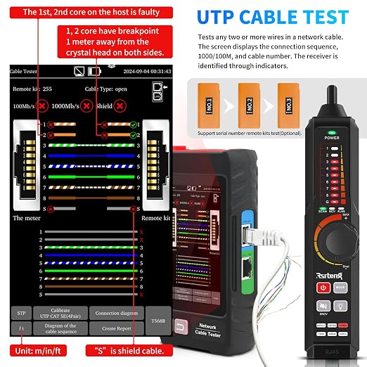 Multifunction Network Caber Tester, UTP Ethernet Cable Tester, Cable Tracer - Image 3