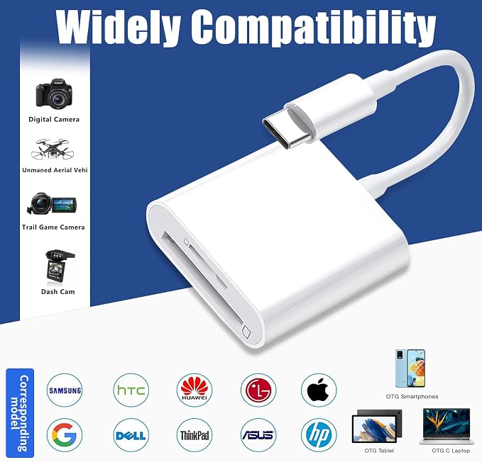 USB C SD Card Reader, Type C SD Card Reader, Supports SD and MicroSD Memory - Image 6