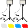 LED Video Light 2-Pack, 5600K Dimmable USB Photo Lights by KurtsCardCare