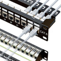 iwillink 10Gbps Patch Panel 24 Port, RJ45 Through Coupler Cat6 Patch Panel by IWILLINK