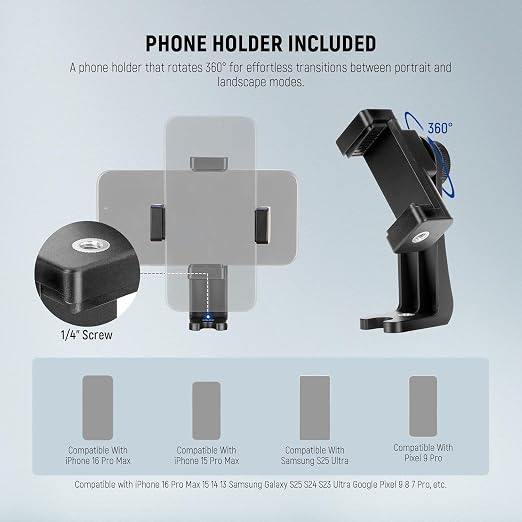 NEEWER BASICS Camera Tripod, Professional Aluminum Lightweight Portable Travel - Image 5