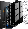 Lesakit 4+4 Pack Privacy Screen Protector by Lesakit