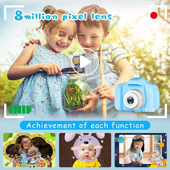 Seckton Upgrade Kids Selfie Camera, Christmas Birthday Gifts - Image 5