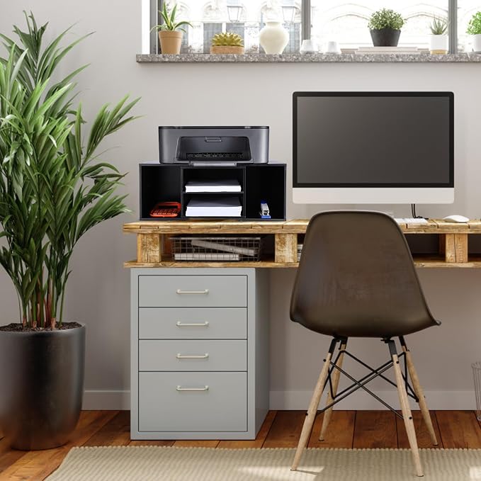 EMERIT Large Printer Stand, Adjustable Printer Table - Image 7
