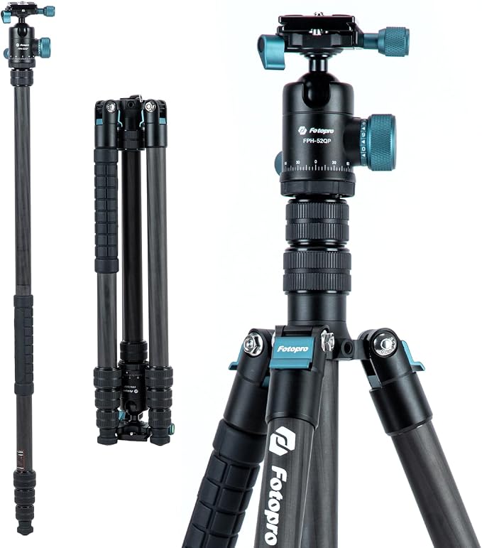 Fotopro 73" Carbon Fiber Tripod by Fotopro