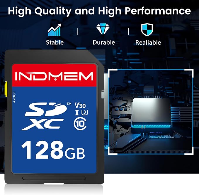 128GB SD Card 2Pack, High Speed up to 90M/S, SDXC UHS-I Memory Cards, Full HD & - Image 5