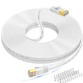 Cat 7 Ethernet Cable 100 ft High Speed, Flat Internet Network LAN Wire by Folishine