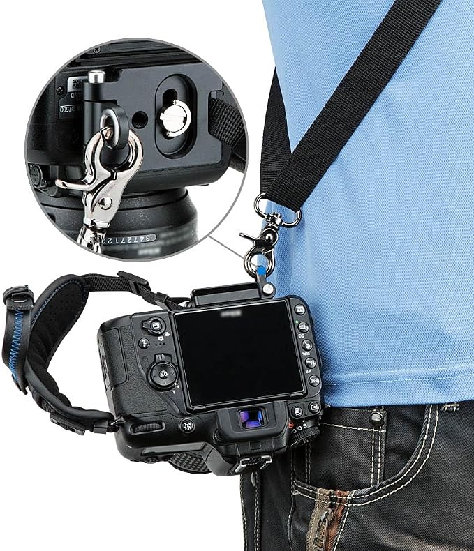 JJC Deluxe Microfiber Camera Hand Strap, Secure Padded Camera Holder Wrist Strap - Image 7