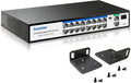 Goalake 19-Port Managed PoE Switch, 240W Built-in Power, Fanless Metal by Goalake