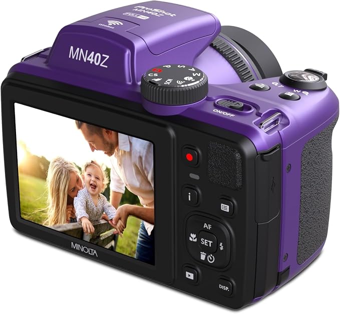 Minolta MN40Z 20MP Digital Camera – 40x Optical Zoom, 1080p FHD Video, 3.0" LCD - Image 9