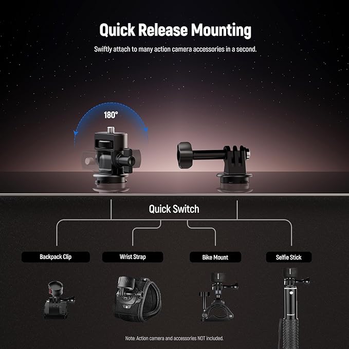NEEWER Magnetic Action Camera Mount Kit, Compatible - Image 5
