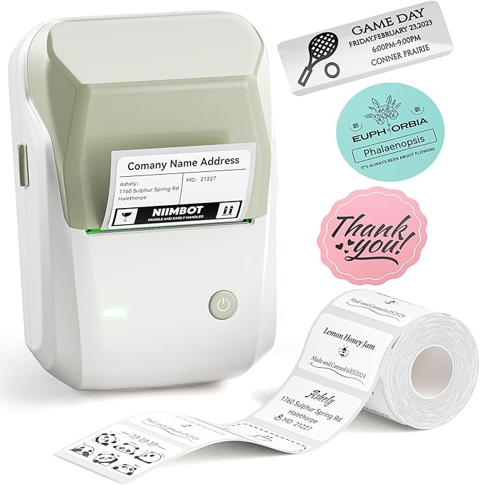 NIIMBOT B1 Label Maker Machine, Thermal Label Printer Easy to Use by NIIMBOT%C2%AE