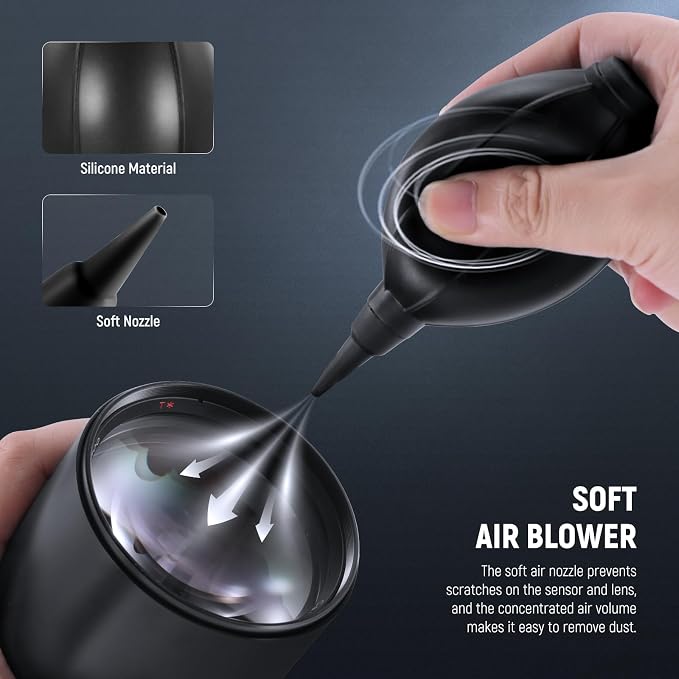 NEEWER 5 in 1 Camera Lens Cleaning Kit, 1x Lens Brush Pen + 1x Air Blower + 1x - Image 2
