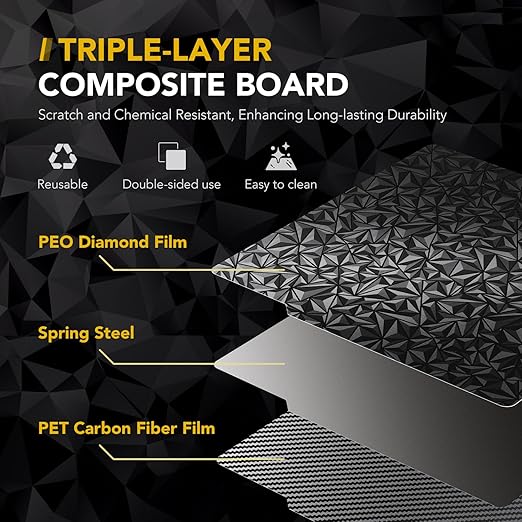 3D Printer Build Plate for Bambu Lab X2D P2S X1 X1C X1E P1P P1S A1, 3D Printer - Image 3