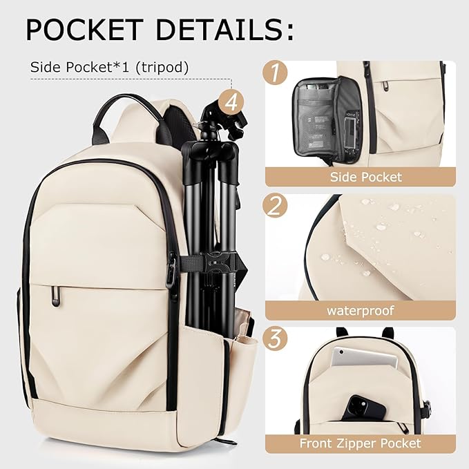 TAAOKA Camera Sling Bag for Photographe – Waterproof Crossbody Camera Bag - Image 2