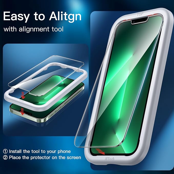 JETech Screen Protector for iPhone 13 Pro Max 6.7-Inch - Image 4