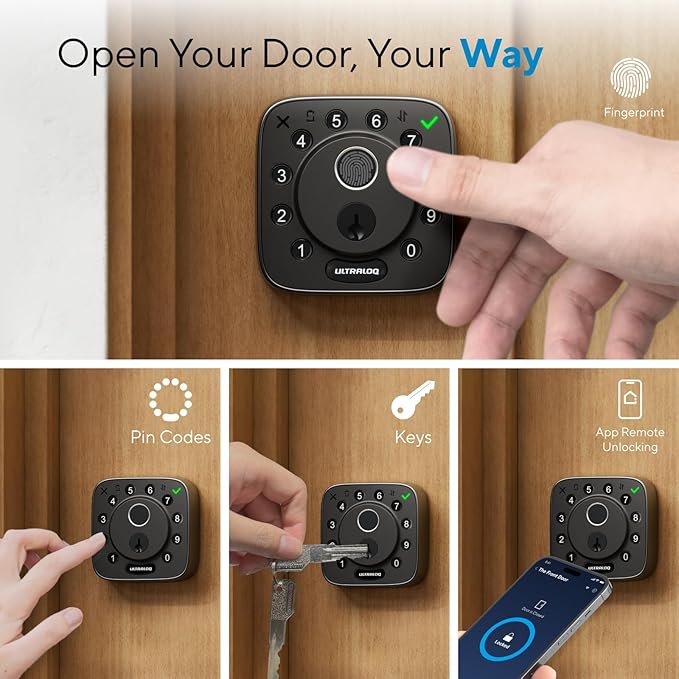 ULTRALOQ Bolt Fingerprint Smart Lock - Image 2