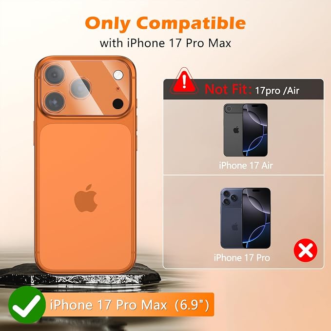 imluckies 3 Pack for iPhone 17 Max 6.9" Camera Lens Protector, HD Clear - Image 8