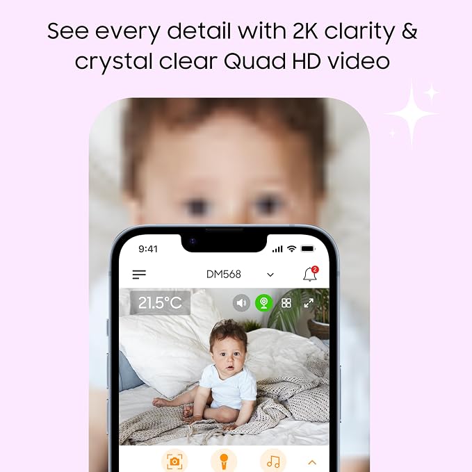 CHILLAX DM568 Video Baby Monitor – 2K QHD Baby Monitor - Image 2